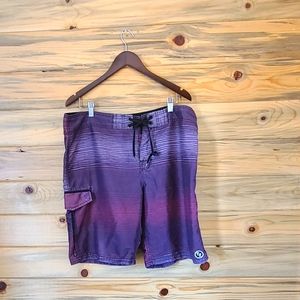 Ezekiel Pink and Purple Board Shorts Men's Size 38